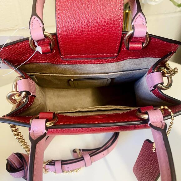 COACH C6994 Mini Pepper Crossbody Bag In 1941 Red Multi - Picture 6 of 8